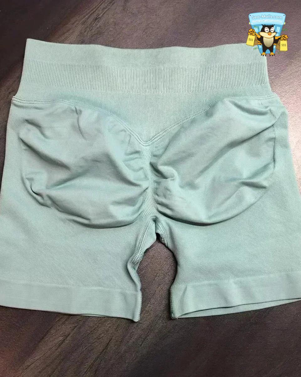 Low Waist Seamless Yoga Shorts Scrunch Bum Workout Fitness