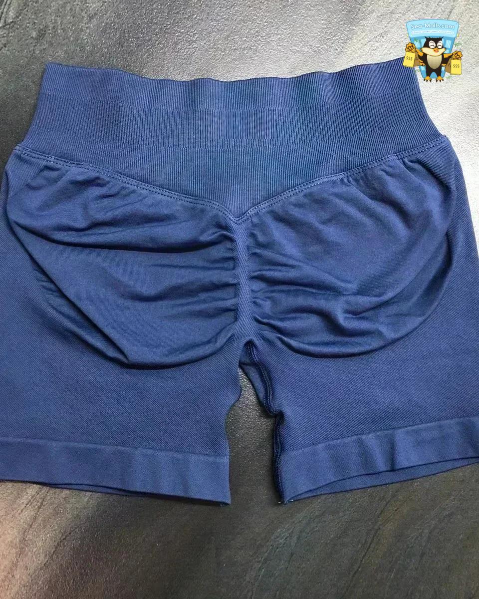Low Waist Seamless Yoga Shorts Scrunch Bum Workout Fitness