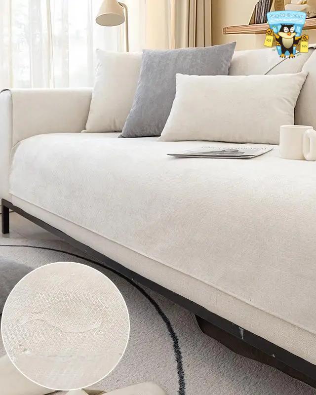 Non-Slip Waterproof Sofa Seat Cover Anti-Cat Scratch Couch Mat