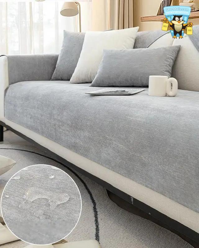 Non-Slip Waterproof Sofa Seat Cover Anti-Cat Scratch Couch Mat