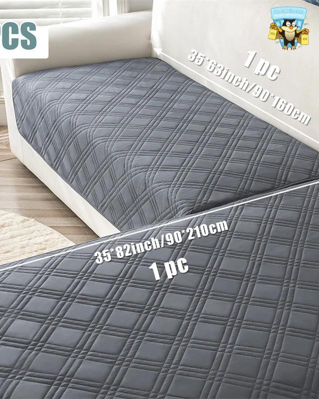 Water Repellent Plaid Sofa Seat Cover Non-Slip Couch Protector