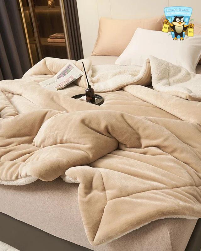 Super Soft Imitation Lambswool Blanket Comforter