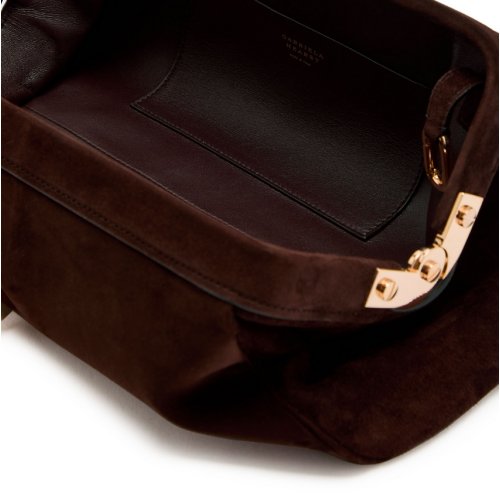  GABRIELA HEARST Baguette suede clutch bag 