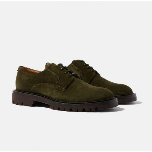Wooster III Green Suede