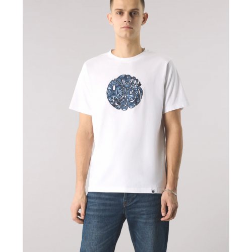  Mens Paisley Applique Logo T-shirt