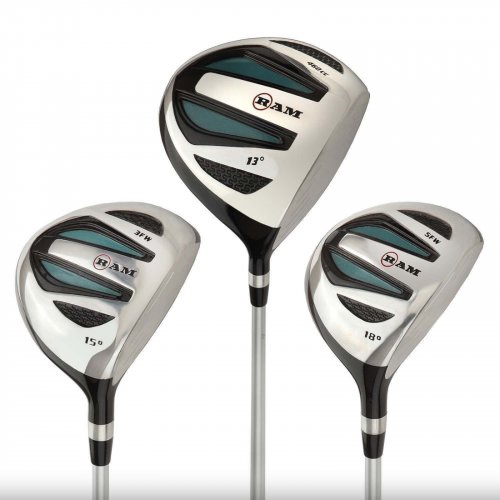 Ram Golf EZ3 Ladies Graphite Wood Set Driver 3 & 5 Wood Headcovers Included