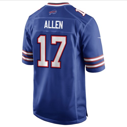 Buffalo Bills Nike Home Game Jersey - Royal - Josh Allen - Mens