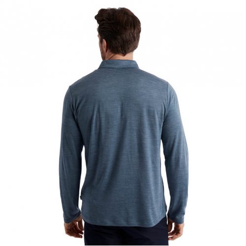  Men's Merino Cool Long Sleeve Polo 