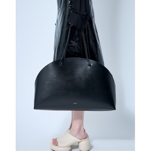 Jil Sander Leather Curve Shoulder Bag