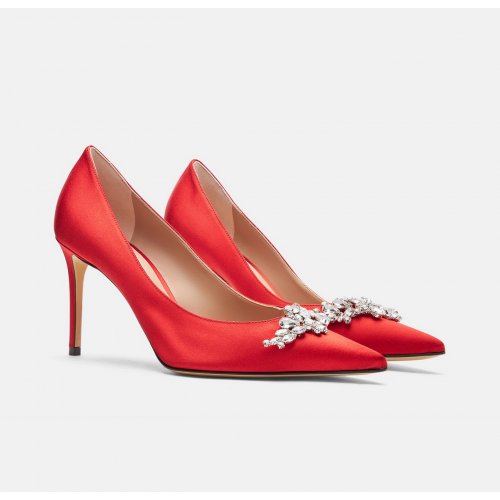 Greta Red Satin