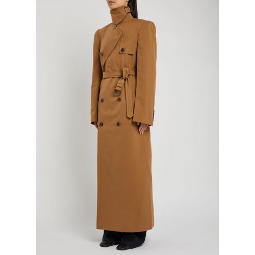 DRIES VAN NOTEN Rafti double-breasted cotton-poplin trench coat 