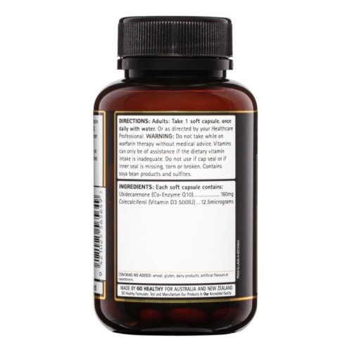 Go Healthy Co-Q10 160mg High Strength 100 Softgel Caps