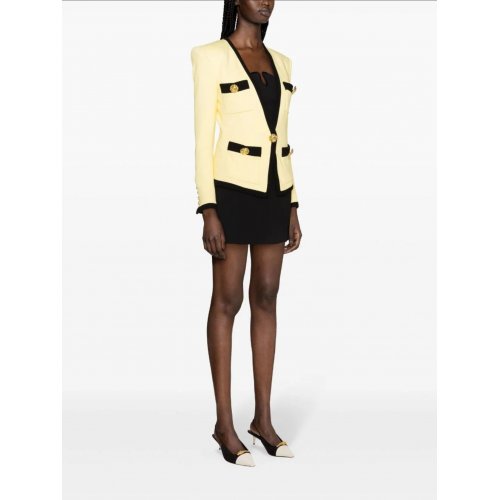  Balmain 4 PKTS COLLARLESS JACKET 