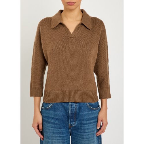  KHAITE Herve cashmere polo jumper 