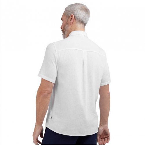  Men's Ravello Linen Easy-Care Short Sleeve Shirt 