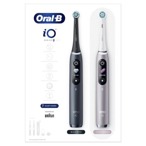 <span style='filter: blur(2.5px);'>****</span>-B iO 9 Black & Rose Electric Toothbrush Designed By Braun