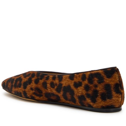  LE MONDE BERYL Regency leopard calf-hair ballet flats 