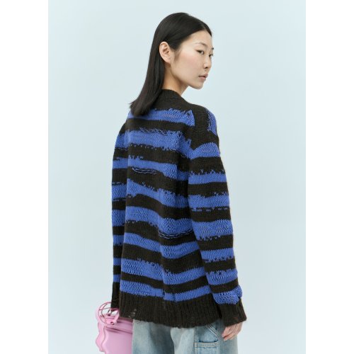 Acne Studios Distressed Stipe Sweater