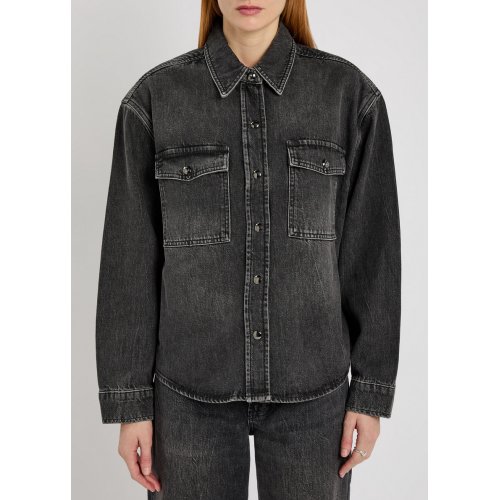  ANINE BING Paxton washed denim shirt 