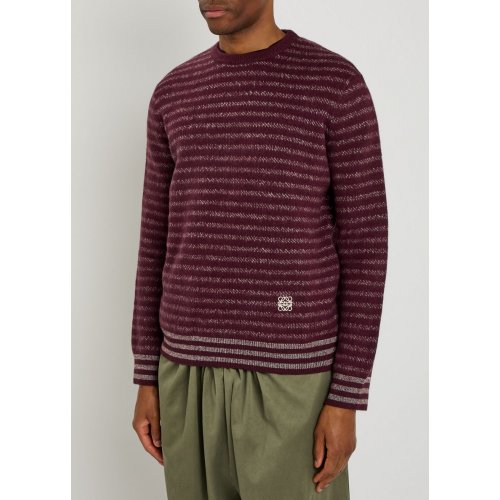  LOEWE Striped knit wool-blend jumper 