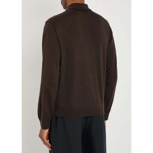  OUR LEGACY Argyle-intarsia wool polo shirt 