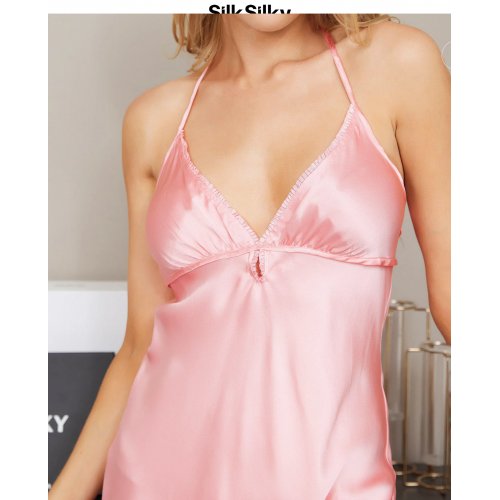 19Momme Pure Silk Spaghetti Strap Slip Nightdress 