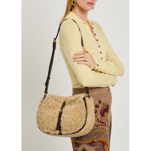  ETRO Pony shearling cross-body bag 