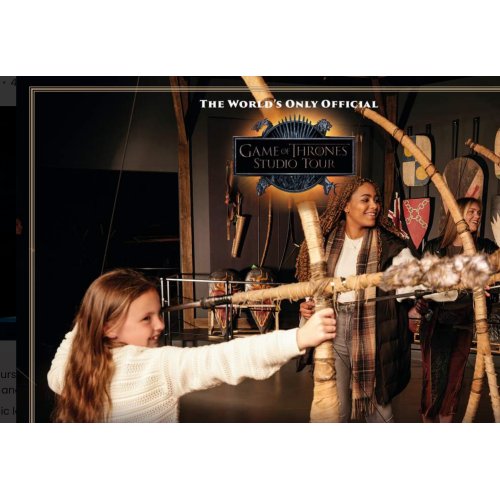  Official Game Of Thrones Studio Tour Ticket with Optional Transfer 