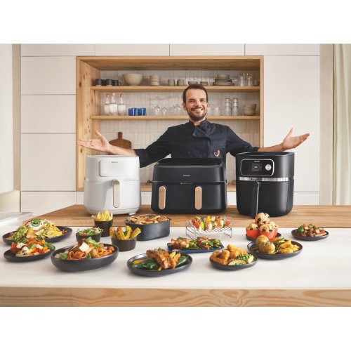 7000 Series Airfryer Combi 8.3 l and food thermometer