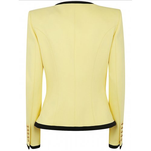  Balmain 4 PKTS COLLARLESS JACKET 
