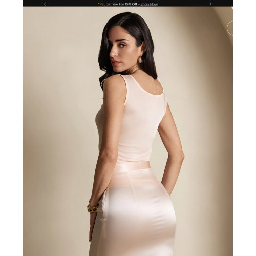 Silk Knitted Lounge Sleeveless Tank Top 