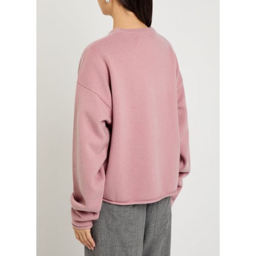  EXTREME CASHMERE N°426 Comfy roll-trimmed cashmere-blend jumper 