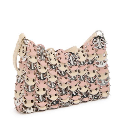  RABANNE Disc two-tone cross-body bag 