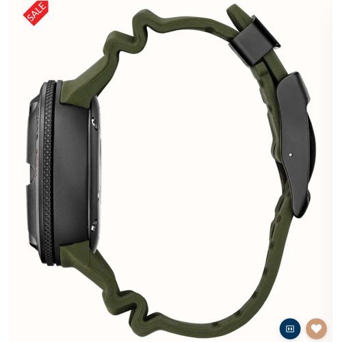 Citizen Men's Promaster Diver Ecozilla Eco-Drive Green Dial Green Polyurethane Strap