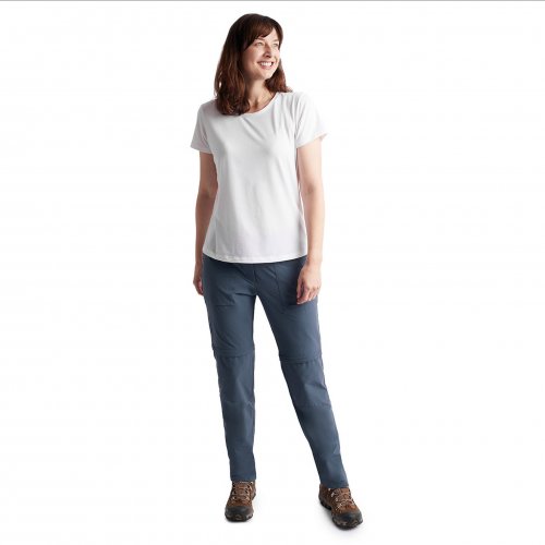 Women's Stretch Bags Zip Off Trekking Trousers 