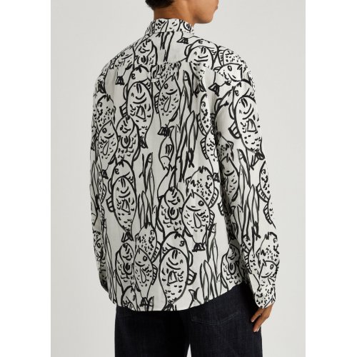  JACQUEMUS La Chemise Simon printed woven shirt 