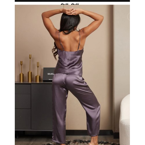 Silk Cami Pants Pyjamas Set 