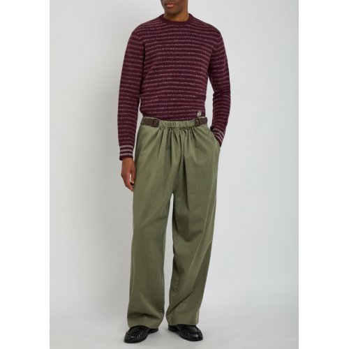  LOEWE Extra 15% Off Code: EXTRA15 Striped knit wool-blend jumper 