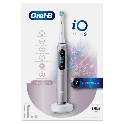 <span style='filter: blur(2.5px);'>****</span>-B iO 9 Rose Quartz Electric Toothbrush Designed By Braun