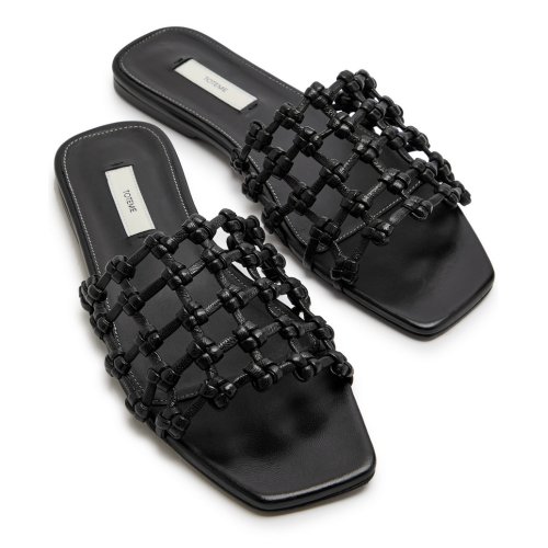  TOTEME Braided leather sliders 