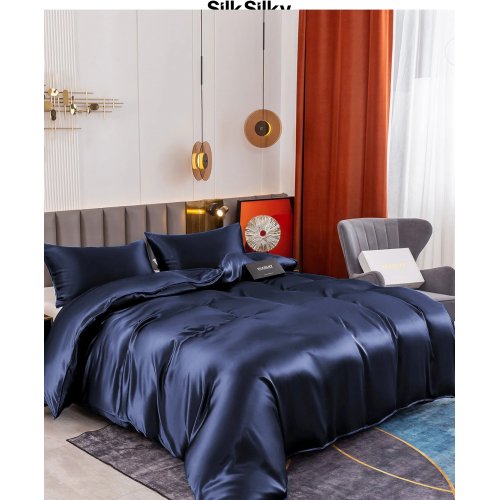 19Momme Mulberry Silk Seamless Duvet Cover 