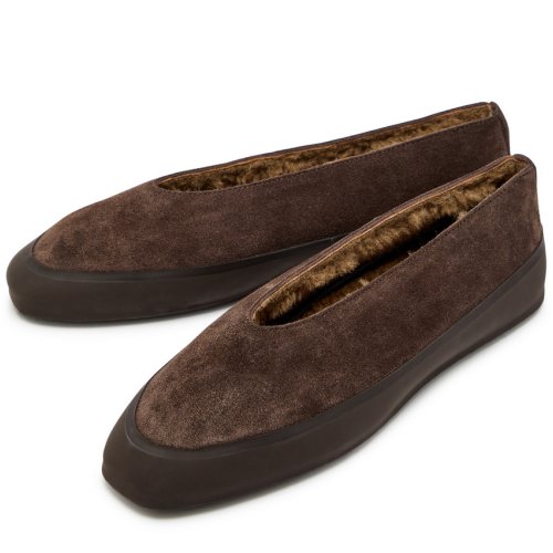 LE MONDE BERYL Apres Ski suede ballet flats 