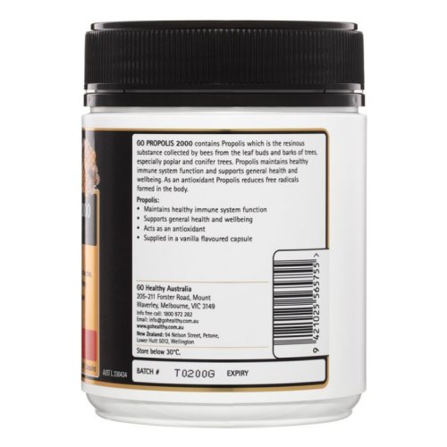 Go Healthy Propolis 2,000mg 200 Softgel Caps