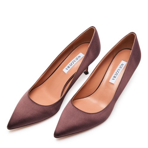  AQUAZZURA Purist 65 satin pumps 