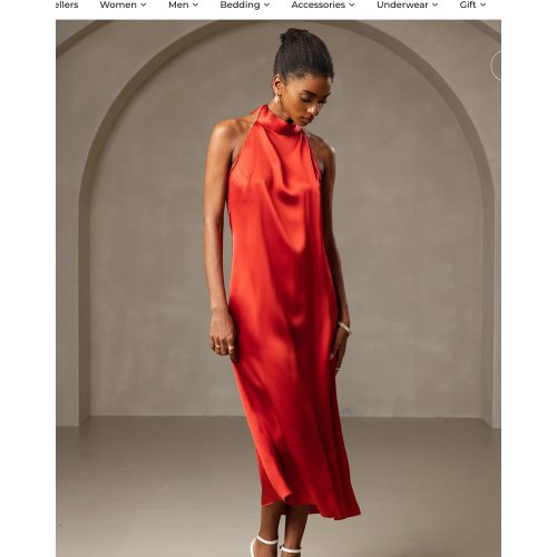19Momme Silk Sexy Backless Long Dress 