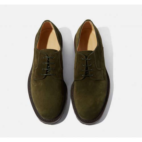 Wooster III Green Suede