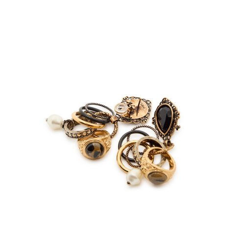  CHLOE The Chloé Antique Pearls embellished drop earrings 