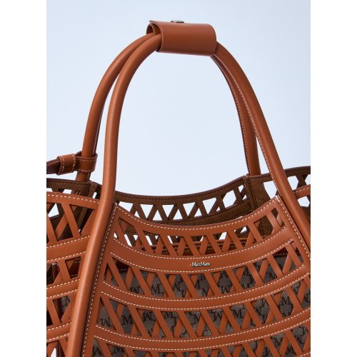Max Mara Small Marine Woven Handbag