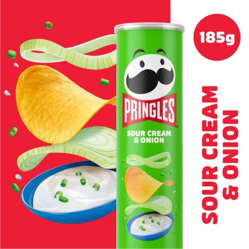 Pringles Sour Cream & Onion 185g 