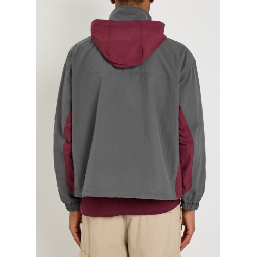  AAPE Colour-block hooded shell jacket 